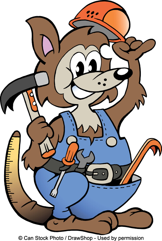 kangaroo handyman copyright DrawShop CanStock used by permissionI'm 